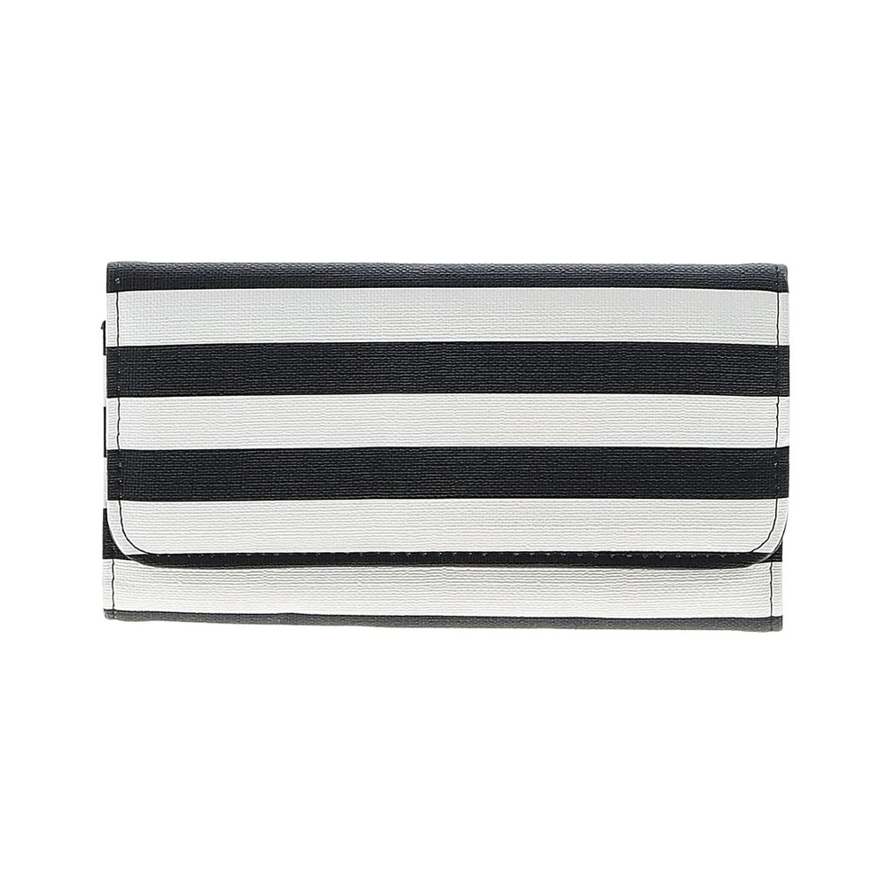 Kut from the Kloth black and white stripped wallet